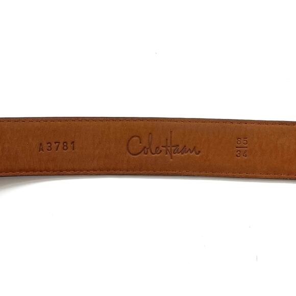 Cole Haan Croc Embossed Leather Belt - Picture 7 of 7